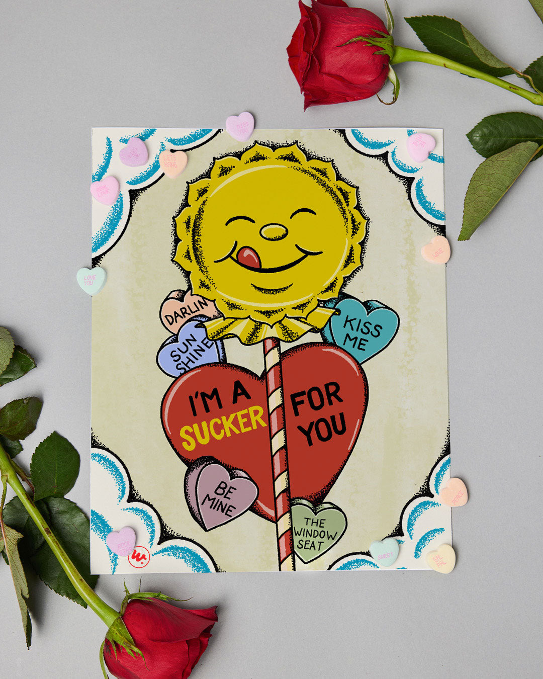 8x10 Valentine's Day Card - Sucker 4 U