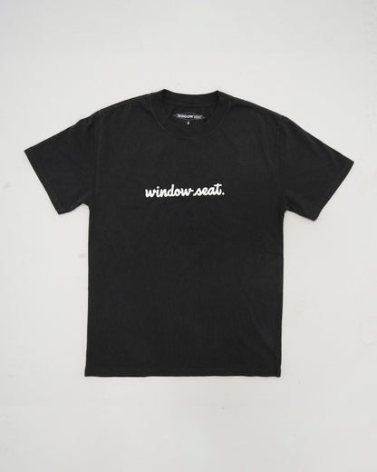 Handcut Script Embroidered T-Shirt