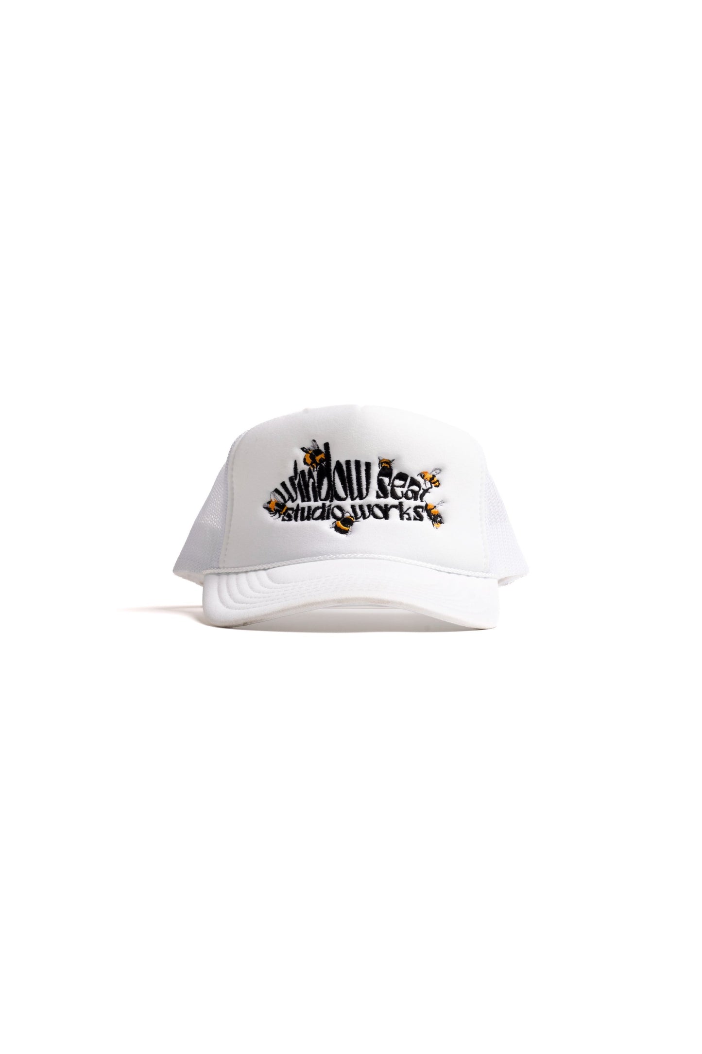 Studio Works Swarm Embroidered Foam Trucker - White