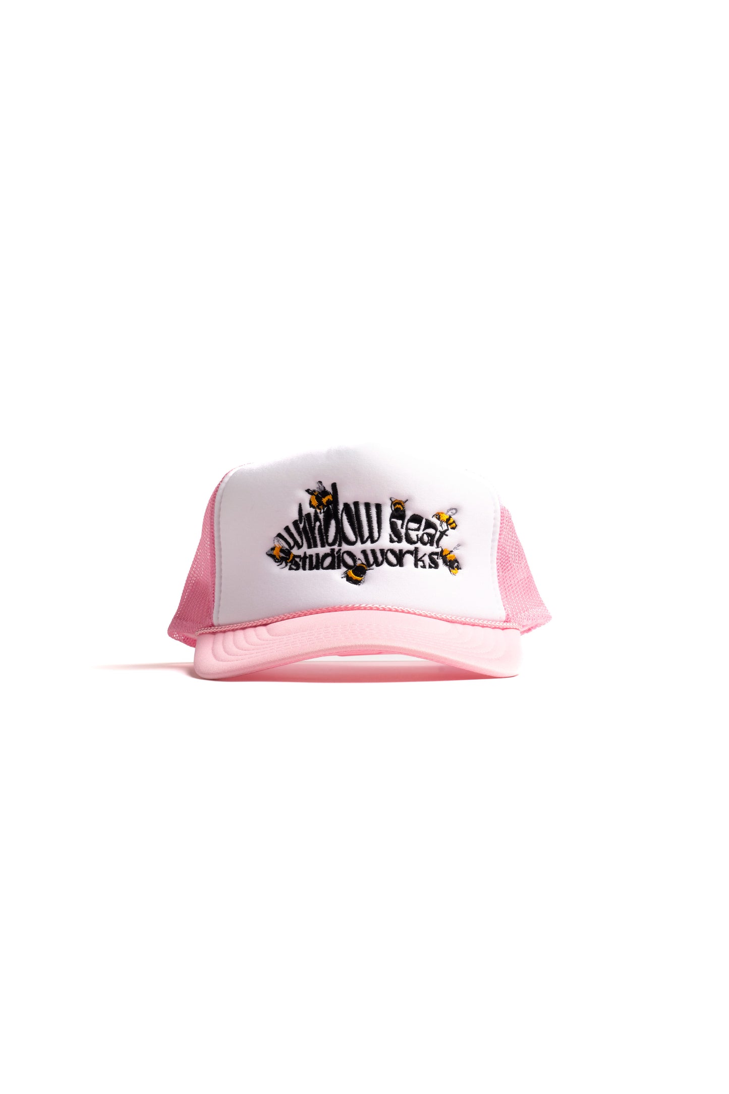 Studio Works Swarm Embroidered Foam Trucker - Pink