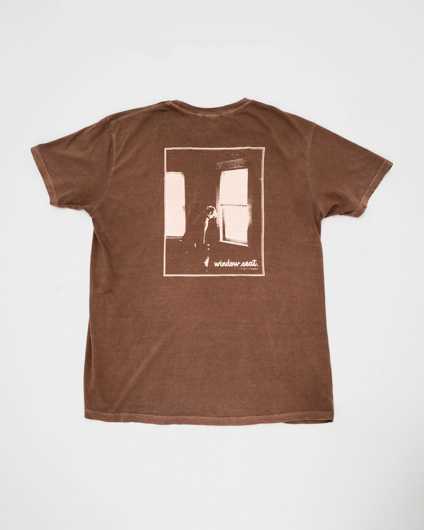 Perched Script Tee - Brown